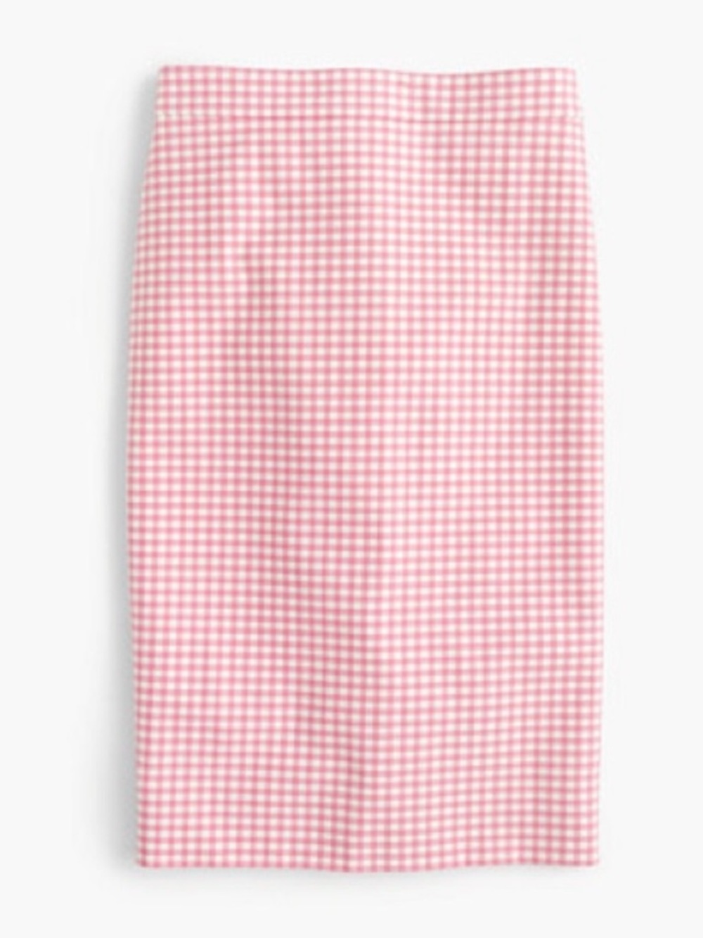 J. Crew No. 2 Gingham Check Pencil Skirt in Pink | 10